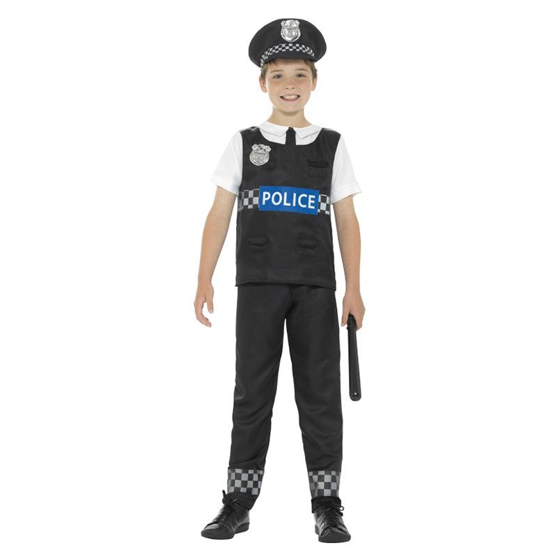 Chaleco De Disfraz De Policía Para Niños, 9 Uds., Para