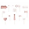 12 Accesorios para Photocall Rose Gold