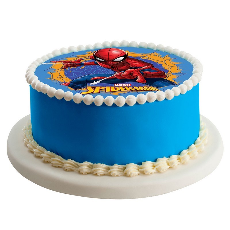 Disco Oblea para Tarta Spiderman 20Cm - FiestasMix