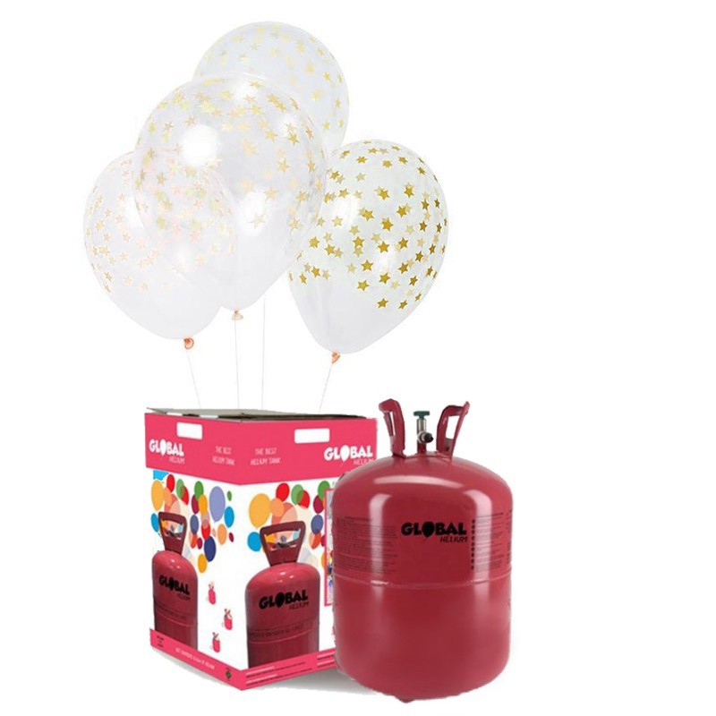 Botella de helio para globos. Botella de helio desechable para fiestas