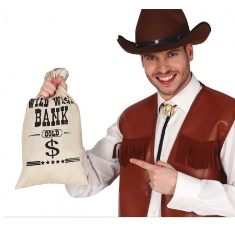 Bolsa Tela Dinero Cowboy 42X22 cm