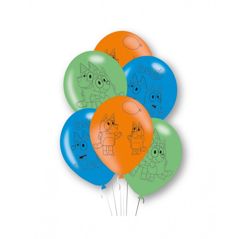 10 globos impresos Bluey - Festiball - Tienda de globos