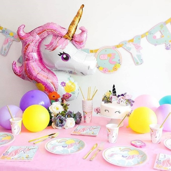Ideas Cumpleaños Unicornio - Como hacer una decoración ...
