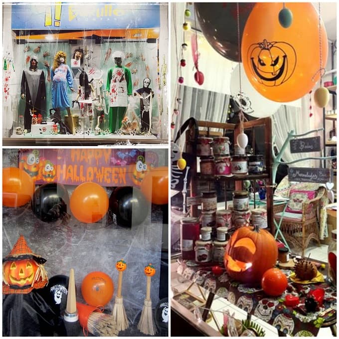 Ideas de como decorar un escaparate de Halloween
