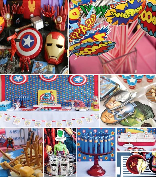 Ideas Cumpleaños de los Vengadores - Como decorar y hacer una fiesta  avengers