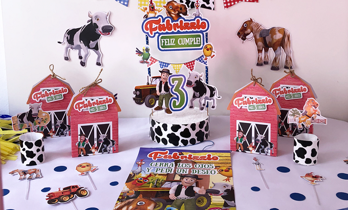 Comprar online Toppers La Granja de Zenón de Cartón para decorar tartas