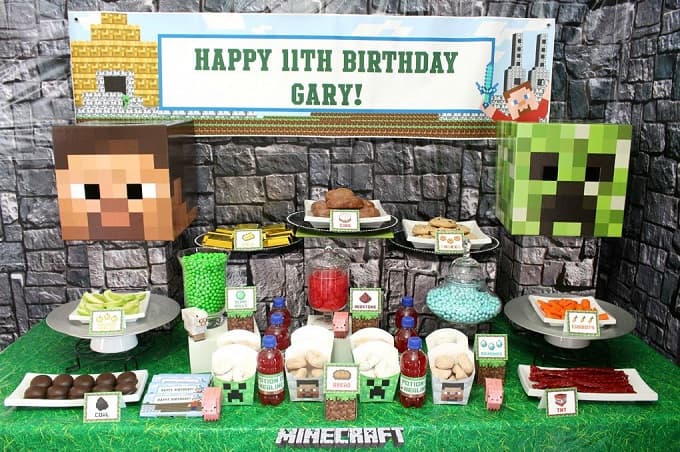 Decoración Minecraft Cumpleaños