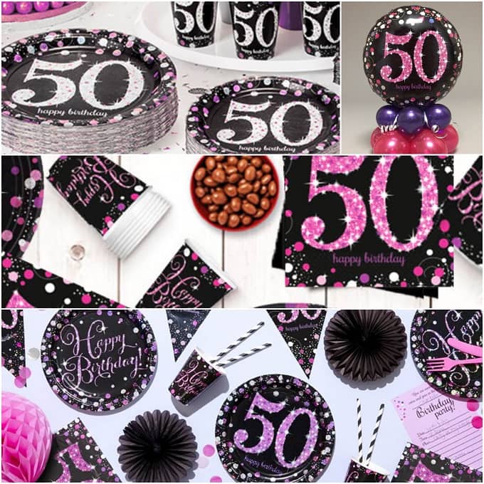 Decoración 50 Cumpleaños - Adornos y Cosas de 50 años - Comprar Online -  FiestasMix