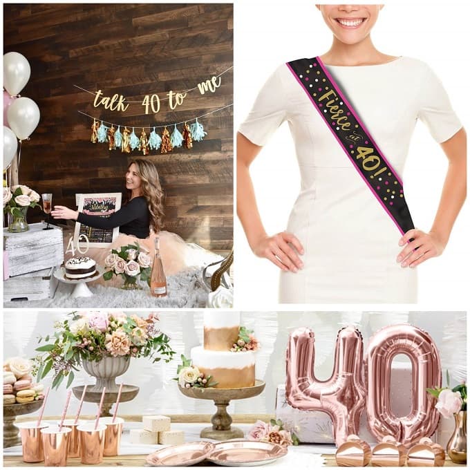 10 ideas de Cumple n°40  fiestas de 40º cumpleaños, decoracion cumpleaños  mujer, decoración de unas