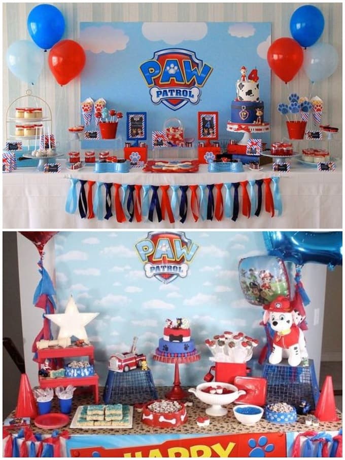 Patrulla canina decoración cumpleaños infantil ideas paw patrol birthday  party