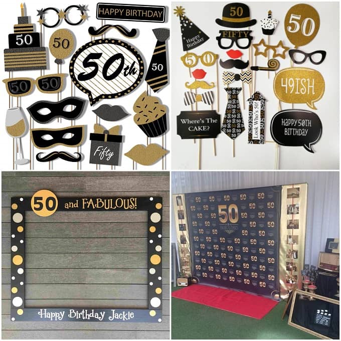 Decoración 50 Cumpleaños - Adornos y Cosas de 50 años - Comprar Online -  FiestasMix