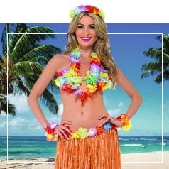 Disfraz de Hawaiana  Trajes hawaianos, Vestuario hawaiano, Disfraz hawaiana