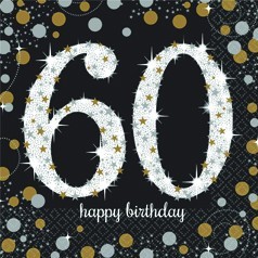 Decoración 60 Cumpleaños - Adornos y Cosas de 60 años - Comprar Online -  FiestasMix
