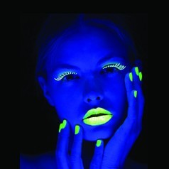 12 Tubo Pintura Fluorescente Neon Corporal Maquillaje Luz Uv